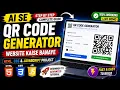 How to Build an AI QR Code Generator Website HTML CSS JavaScript QR Code Project 2026