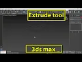 Extrude 3ds max hindi tutorial study edutech