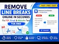 PDF Text Formatting Hack Remove Line Breaks in Seconds