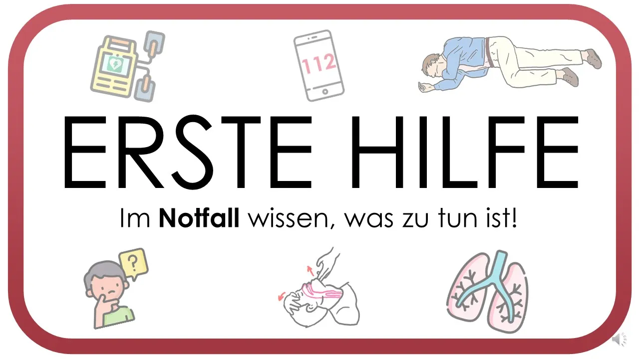 Erste Hilfe – Basic Life Support (BLS) – AED, Notruf, stabile Seitenlage, Leitlinie von 2021
