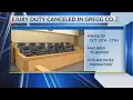 Gregg County cancels jury duty for this week