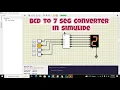 How to use bcd to seven segment converter in simulide BCD to 7 seg converter in simulide