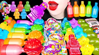 ASMR RAINBOW DESSERTS *BURGER GUMMY LEGO MAGIC POWDER 무지개 신비한 가루, 매직 달걀, 먹는 레고 햄버거 EATING MUKBANG 먹방
