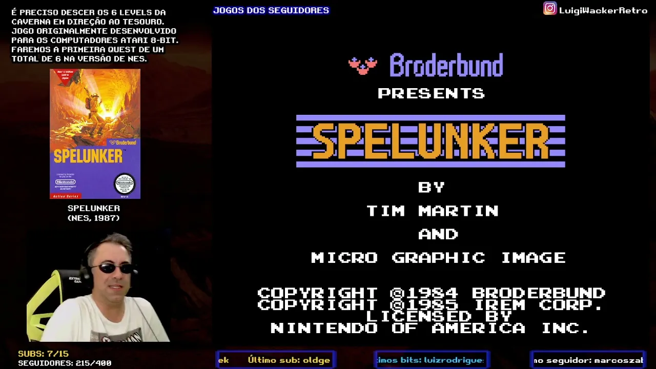 Spelunker (NES) - Fazendo Final (Jogos dos Seguidores)