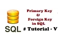 Primary key in SQL Foreign key in SQL
