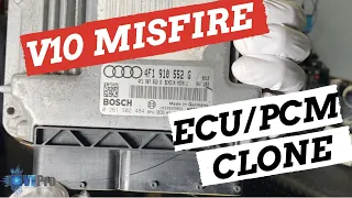 AUDI MED9 1 ECU CLONING 2008 AUDI S6 V10 ENGINE FLEX TOOL