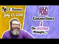 Second guessing NYT Connections July 23 2026