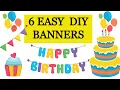 6 DIY HAPPY BIRT AY BANNERS