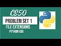 CS50 s Introduction to Programming with Python Problem Set 1 - File Extensions