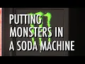 Setting a Dixie Narco drink machine to vend Monster Energy Drinks