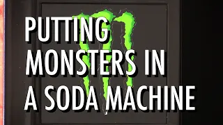 Setting a Dixie Narco drink machine to vend Monster Energy Drinks