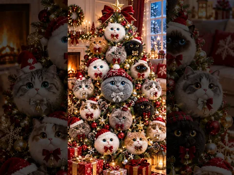 I Thought They Were Christmas Ornaments… Until THIS Happened! 😳🎄🐱