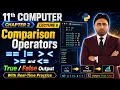 Comparison Operators 11th Class Computer Science Chapter 2 Python Programming Qais Ali Khan