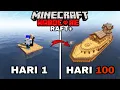 Download Lagu 100 Hari di Minecraft Hardcore Raft Survival