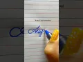 How To Write August In Cursive
