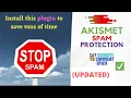 Akismet Anti Spam WordPress Plugin settings 2022 Tutorial