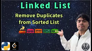 LeetCode 83 Remove Duplicates from Sorted List Python Solution Explained AlgoYogi