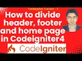 How to Divide Header Footer Home Page in CodeIgniter4