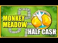 How to Beat Monkey Meadow HALF CASH With Quincy no Monkey Knowledge BTD6