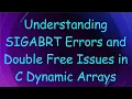 Understanding SIGABRT Errors and Double Free Issues in C Dynamic Arrays