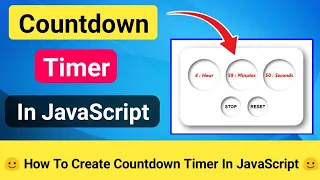 Create Countdown Timer In JavaScript JavaScript Projects For Beginners JS Projects CODE 5X