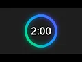 2 Minute Timer with Alarm Two Minute Countdown Progress Bar