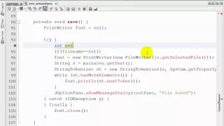 Java Notepad Project-part 5