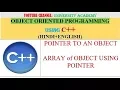 OOP POINTER TO AN OBJECT AND ARRAY OF OBJECT USING POINTER