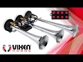 Download Lagu Vixen Horns Three Trumpet Musical Air Horn with 8 Tunes (Chrome Plated) VXH6808C
