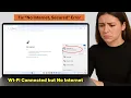 Fix No Internet Secured Error in Windows Wi Fi Connected but No Internet
