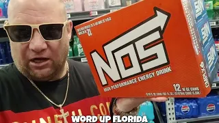 NOS High Performance Energy Drink 12 pack Walmart Cape Coral Florida USA
