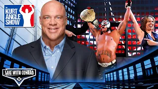 kurt angle on the wrestlemania 22 crowd booing rey mysterio
