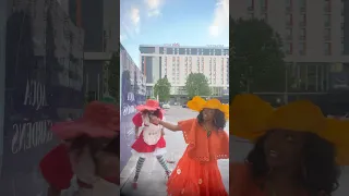 Nearly fell over at the end  ????#strawberryshortcake #orangeblossom #dance #cosplay #comiccon