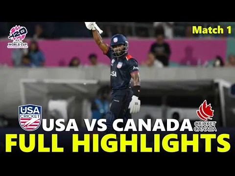 Download MP3 United States vs Canada ICC T20 World Cup 2024 Full Highlights | USA vs CAD