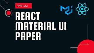 React material UI tutorial 22 Paper component Material UI tutorial