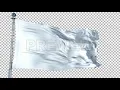 White Flag Animation Stock Motion Graphics