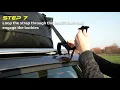 How to install BOACAY Rooftop Cargo Bag 15 Cubic Ft For cars without roof rack