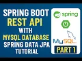 Spring Boot REST API with MySQL Database Spring Data JPA Tutorial Part 1