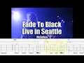 Fade To Black Live Seattle 89 Metallica Guitar Tab Playalong
