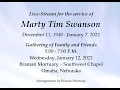 Celebrating the life of Marty Swanson