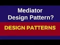 Mediator design pattern real world example Mediator pattern