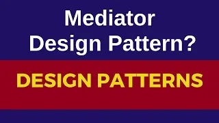 Mediator design pattern real world example Mediator pattern
