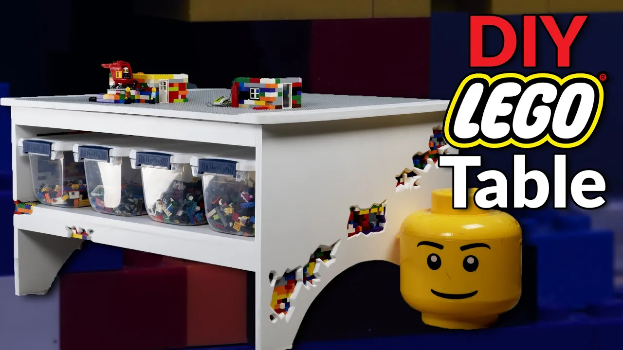 CUSTOM DIY LEGO TABLE BUILD