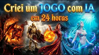 CRIEI UM JOGO usando INTELIGÊNCIA ARTIFICIAL em 24h