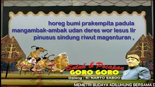 suluk dan pocapan goro goro ki nartosabdo soed cokro