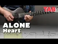 ALONE - HEART Guitar TAB Lesson Cover Tutorial