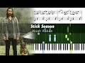 Download Lagu Noah Kahan - Stick Season - Piano Tutorial with Sheet Music