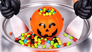 ASMR | Ice Cream Rolls - M&M's
