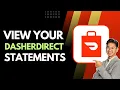 How to View Your DasherDirect Statements