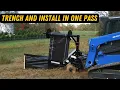 Blue Diamond Silt Fence Installer Skid Steer One-Pass Erosion Control Demo
